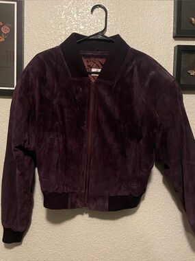 Vintage Purple Suede Jacket